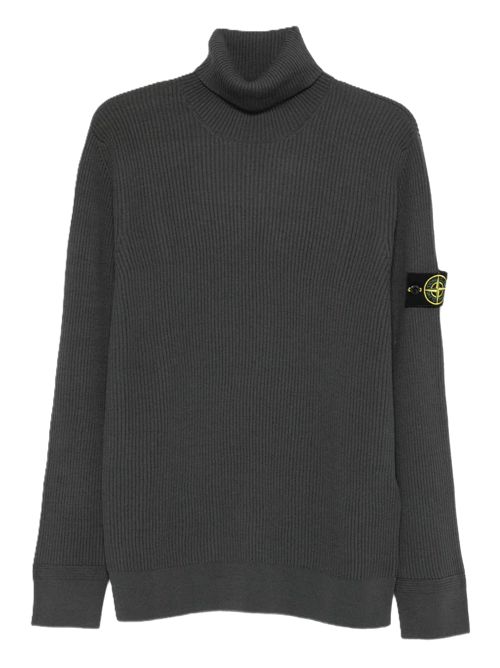 Stone Island Maglione a coste con collo alto Stone Island | K2S155100052S00C2V0062 LEAD GREY